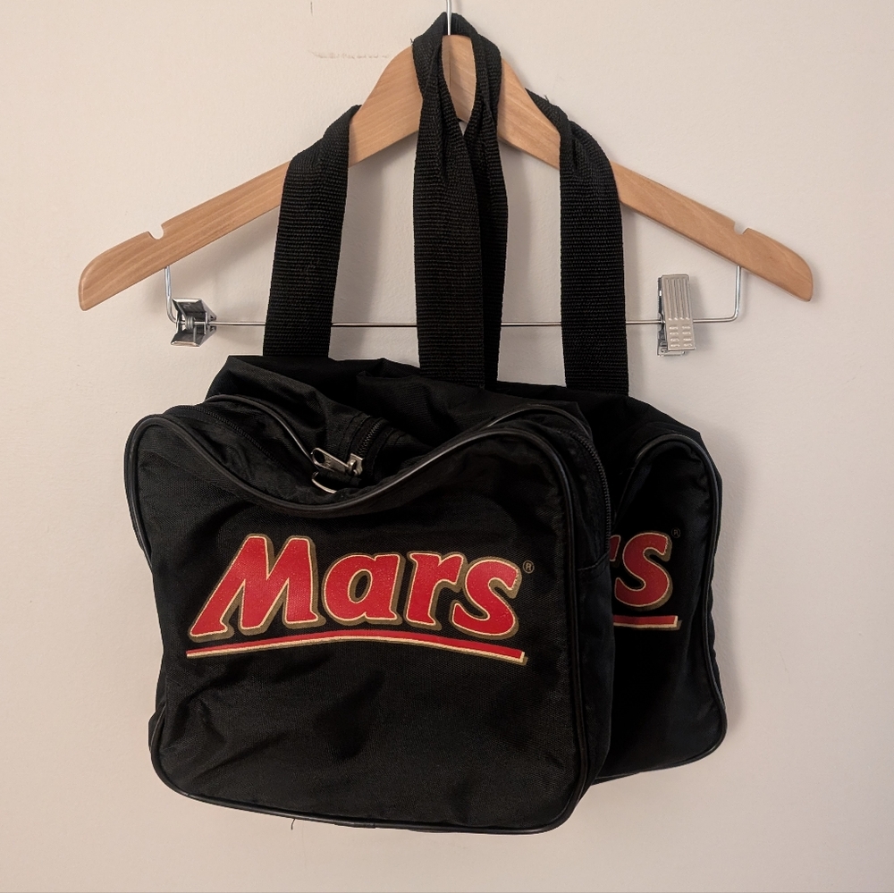 Mars Bar Branded Black Duffle Bag